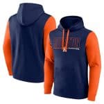 Houston Astros Navy Outline Fleece Pullover Hoodie