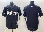 Houston Astros Blank Black Gothic 'Houston Born Barrio Raised' Limited Stitched Jersey