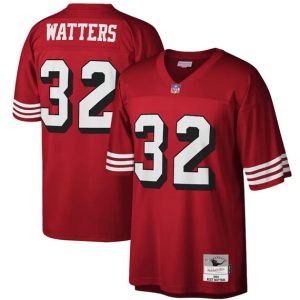 San Francisco 49ers #32 Ricky Watters Red Stitched Jersey