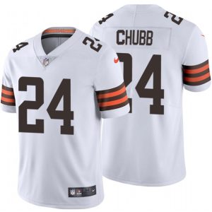 Cleveland Browns #24 Nick Chubb New White Vapor Untouchable Limited Stitched Jersey