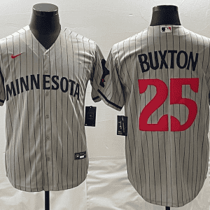 Minnesota Twins #25 Byron Buxton Gray Cool Base Stitched Jersey