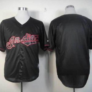 Indians Blank Black Fashion Stitched Jersey