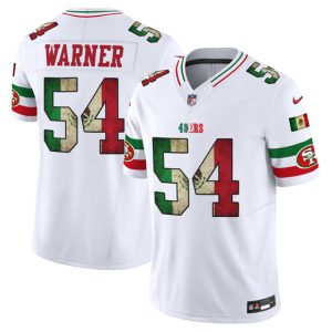 San Francisco 49ers #54 Fred Warner White 2025 F.U.S.E. Mexico Vapor Limited Football Stitched Jersey