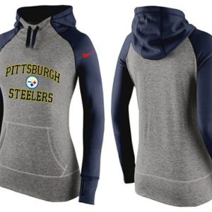 Nike Pittsburgh Steelers Performance Hoodie Grey Dark Blue_3