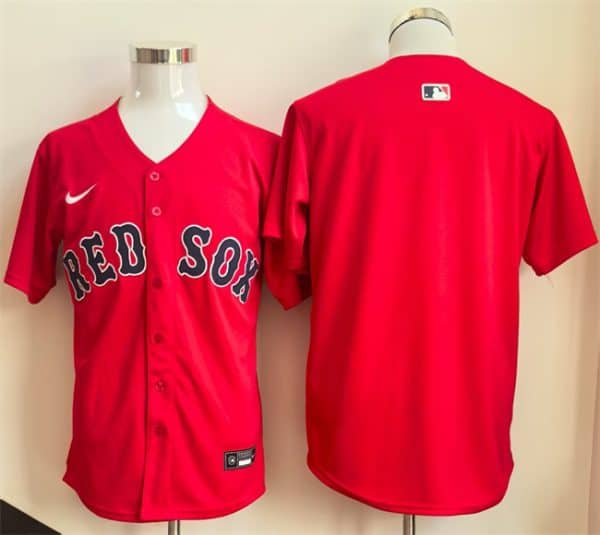 Boston Red Sox Blank Red Limited Stitched Jersey