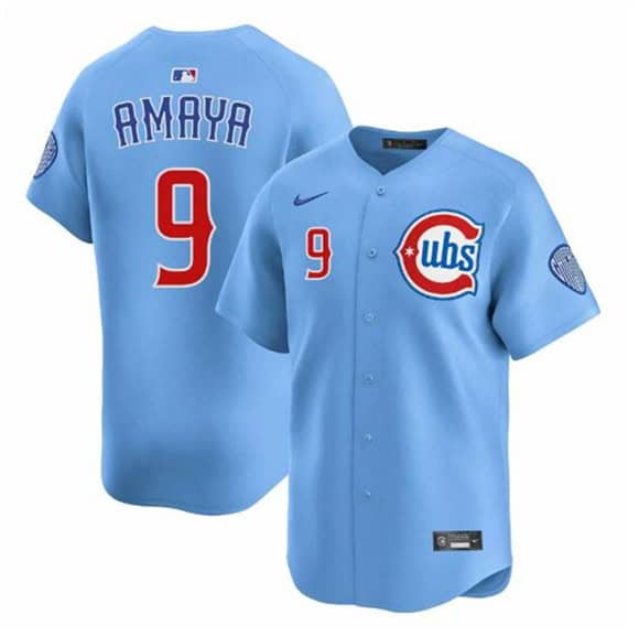 Chicago Cubs #9 Miguel Amaya Blue 2024 25 2nd Alternate Limited Stitched Jersey