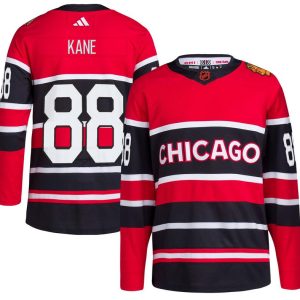 Detroit Red Wings #88 Patrick Kane Black Reverse Retro Stitched Jersey