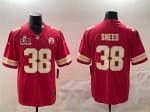Kansas City Chiefs #38 L'Jarius Sneed Red 2025 Super Bowl LIX Patch Vapor Untouchable Limited Stitched Jersey