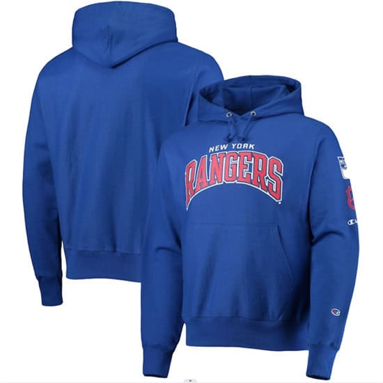 New York Rangers Champion Blue OB Capsule II Pullover Hoodie