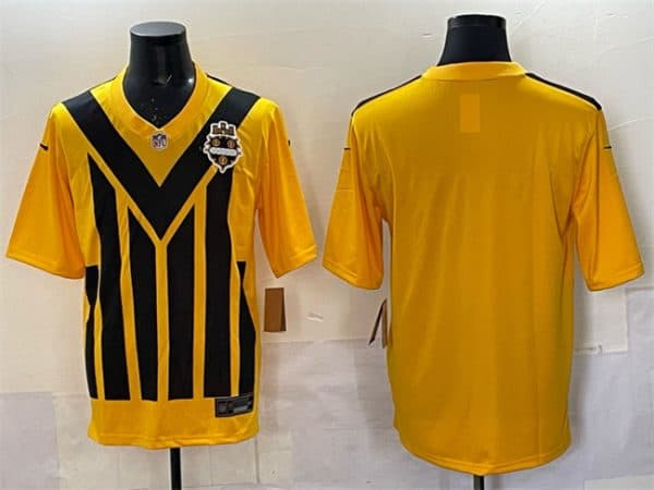 Pittsburgh Steelers Blank Gold 1933 Throwback Alternate Stitched Jersey