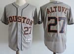 Houston Astros #27 Jose Altuve Gray Elite Stitched Jersey