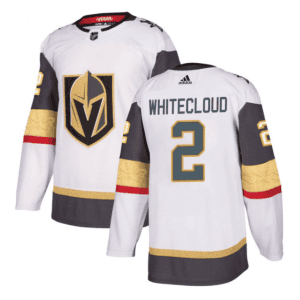 Vegas Golden Knights #2 Zach Whitecloud White Stitched Jersey