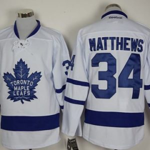 Maple Leafs #34 Auston Matthews White New Stitched Jersey