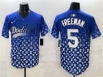 Los Angeles Dodgers #5 Freddie Freeman Blue Limited Stitched Jersey