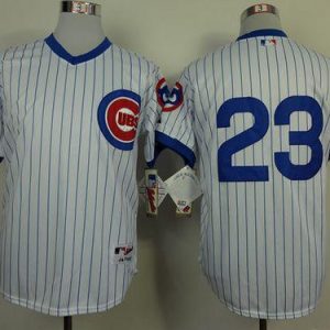 Cubs #23 Ryne Sandberg White 1988 Turn Back The Clock Stitched Jersey