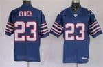 Buffalo Bills #23 Marshawn Lynch Blue Mitchell and Ness Throwback Stitched Jersey