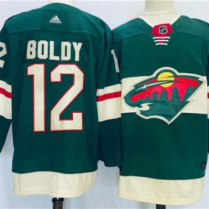 Minnesota Wild #12 Matt Boldy Green Stitched Jersey
