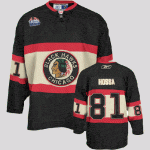 Blackhawks #81 Marian Hossa Winter Classic Stitched Black Jersey