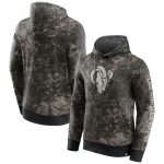 Los Angeles Rams Black Gray Blackout Tonal Pullover Hoodie