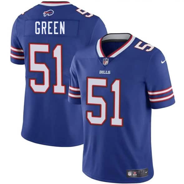Buffalo Bills #51 Kendrick Green Blue 2025 Vapor Untouchable Limited Stitched Jersey