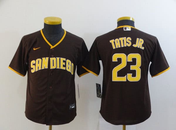 San Diego Padres #23 Fernando Tatis Jr. Coffee Flex Base Stitched Jersey