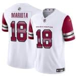 Washington Commanders #18 Marcus Mariota White 2024 F.U.S.E. Vapor Limited Stitched Jersey