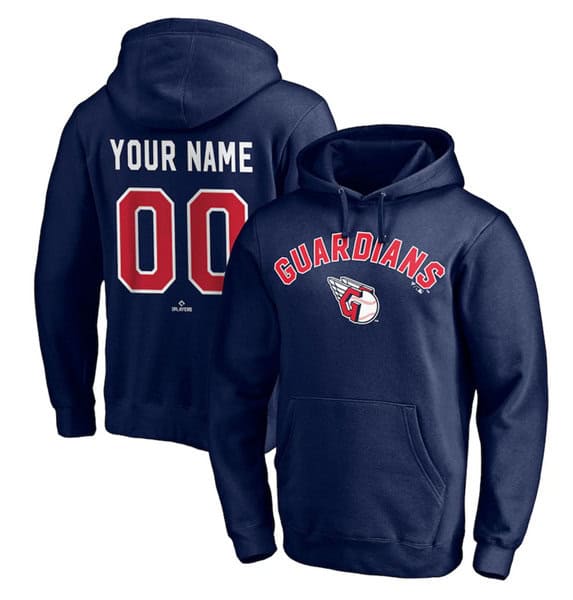 Cleveland Guardians Customized Navy Hoodie