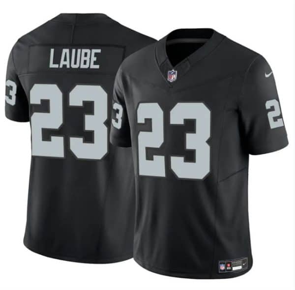 Las Vegas Raiders #23 Dylan Laube Black 2024 F.U.S.E. Vapor Stitched Jersey