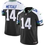 Seattle Seahawks #14 DK Metcalf Black 2023 F.U.S.E. Vapor Throwback Limited Stitched Jersey