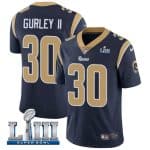 Los Angeles Rams #30 Todd Gurley II Navy Blue Super Bowl LIII Vapor Untouchable Limited Stitched Jersey
