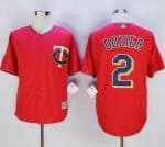 Twins #2 Brian Dozier Red New Cool Base Stitched Jersey