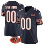 Chicago Bears Custom Navy 2025 F.U.S.E. With VMH Patch Vapor Untouchable Limited Stitched Jersey