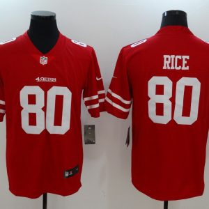 San Francisco 49ers #80 Jerry Rice Red Vapor Untouchable Player Limited Jersey