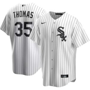 Chicago White Sox #35 Frank Thomas White Cool Base Stitched Jersey