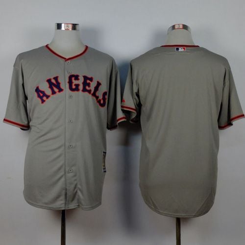 Angels Of Anaheim Blank Grey 1965 Turn Back The Clock Stitched Jersey