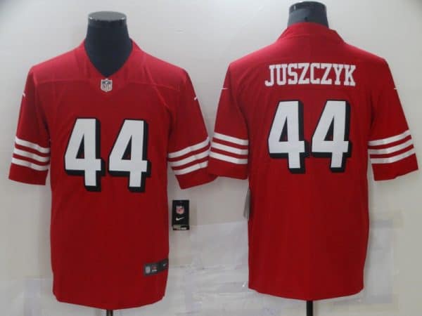San Francisco 49ers #44 Kyle Juszczyk Red Vapor Untouchable Limited Stitched Jersey
