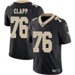 New Orleans Saints #76 Will Clapp Black 2025 Vapor Limited Stitched Jersey