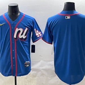 National League Los Angeles Dodgers Blank Blue 2025 All-Star Edition Limited Stitched Jersey