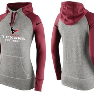 Nike Houston Texans Performance Hoodie Grey Red_2