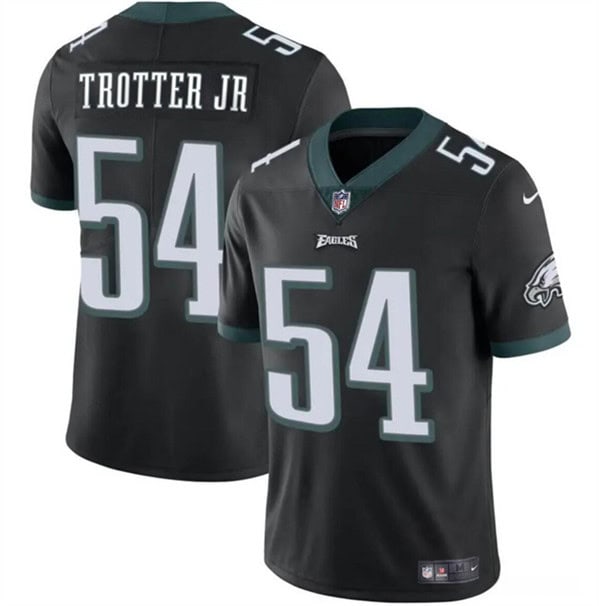 Philadelphia Eagles #54 Jeremiah Trotter Jr Black 2024 Draft Vapor Untouchable Limited Stitched Jersey