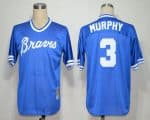 Mitchell And Ness Braves #3 Dale Murphy Blue Throwback Stitched Jersey