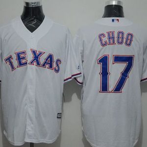 Rangers #17 Shin-Soo Choo White New Cool Base Stitched Jersey