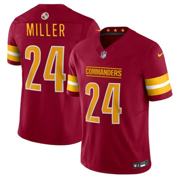 Washington Commanders #24 Von Miller Burgundy 2025 F.U.S.E. Vapor Limited Football Stitched Jersey