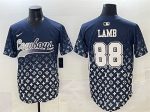 Dallas Cowboys #88 CeeDee Lamb Navy Limited Stitched Jersey
