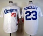 Dodgers #23 Adrian Gonzalez White Cool Base Stitched Jersey