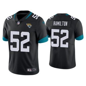 Jacksonville Jaguars #52 Davon Hamilton Black Vapor Untouchable Limited Stitched Jersey