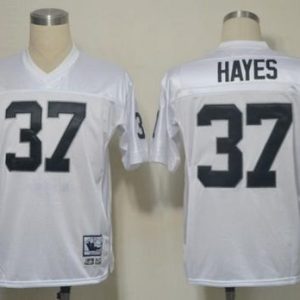 Mitchell And Ness Raiders #37 Lester Hayes White Stitched Throwback Jersey