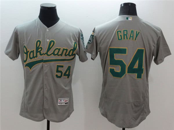Oakland Athletics #54 Sonny Gray Grey Flex Base Stitched Jersey