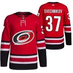 Carolina Hurricanes #37 Andrei Svechnikov Red Stitched Jersey