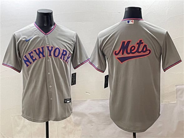 New York Mets Blank Gray 2025 Limited Stitched Jersey